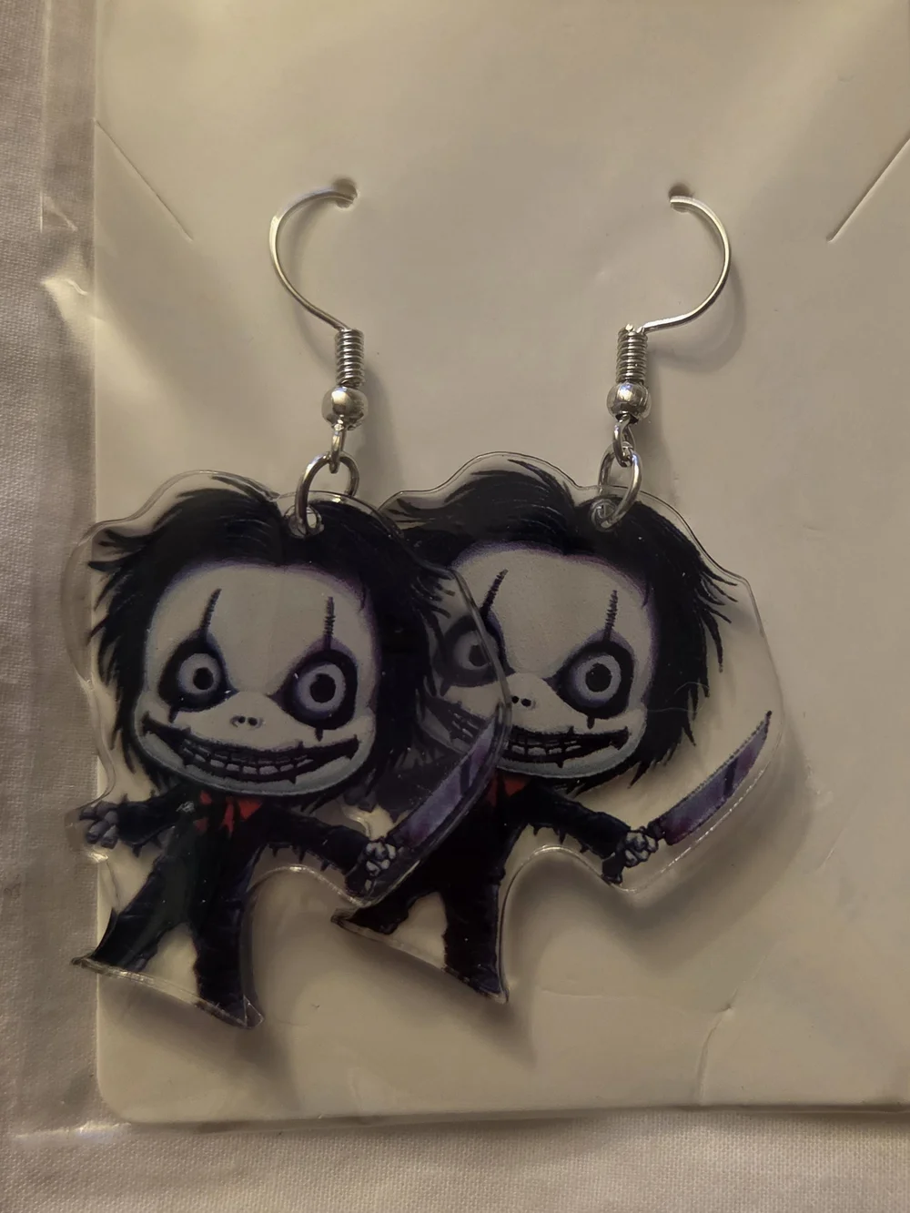 Horror Movie Character Dangle Earrings - New In Packaging